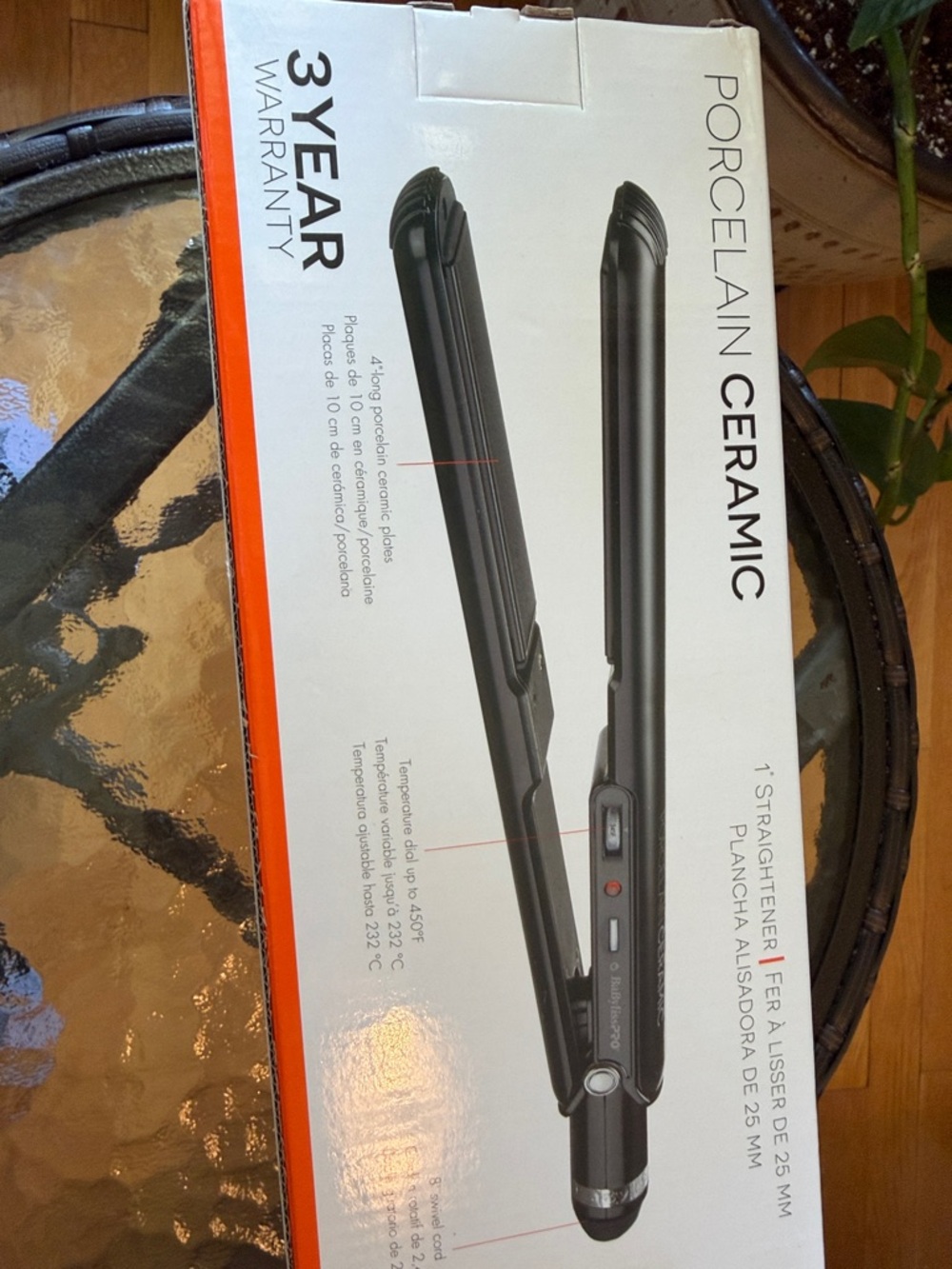 BaByliss Pro Black Porcelain Ceramic Hair Straightener - Picture 8 of 12